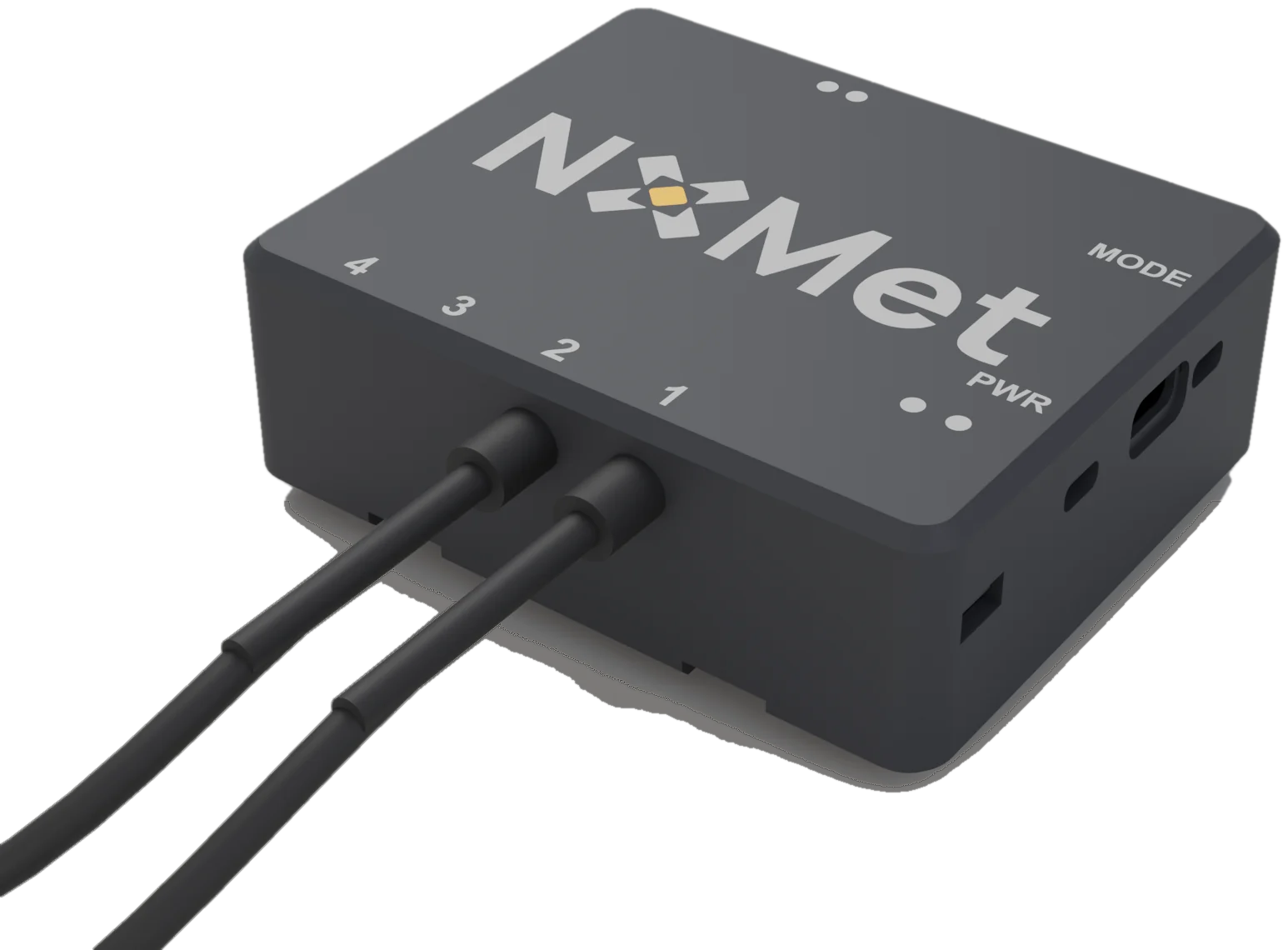 Dispositivo NXMet con i cavi delle sonde ottiche